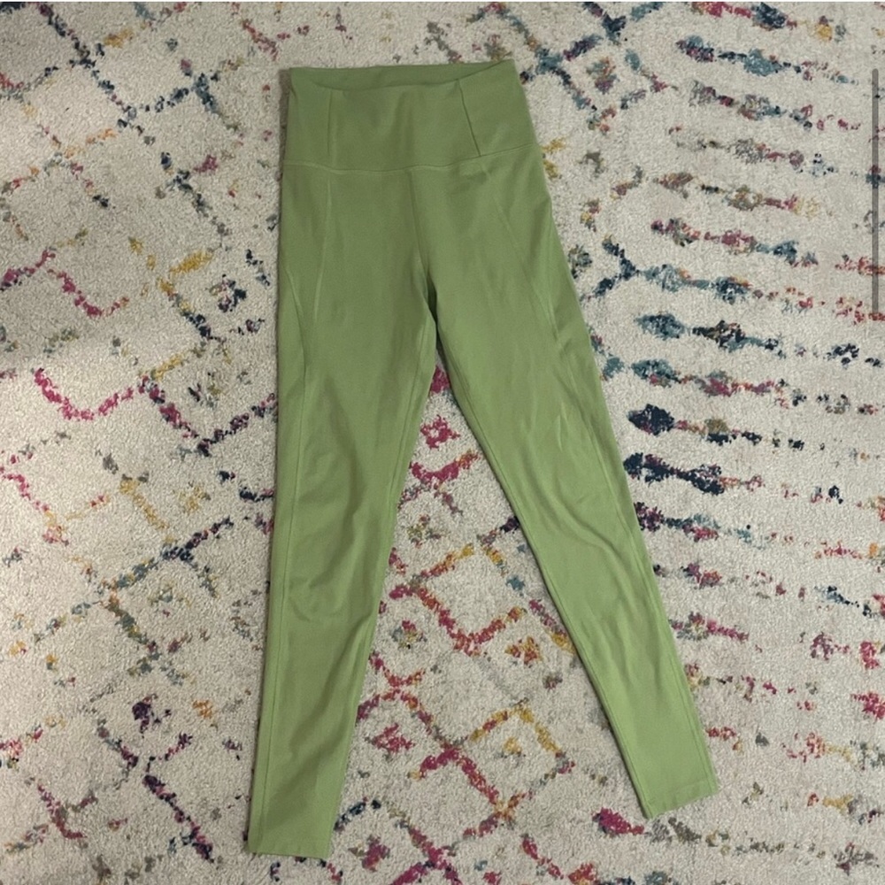 Girlfriend Collective full length compressive legging in color Mantis. Size S.